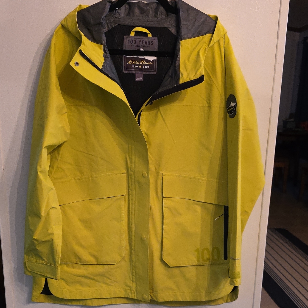 Eddie Bauer Vibrant Yellow Hooded Jacket